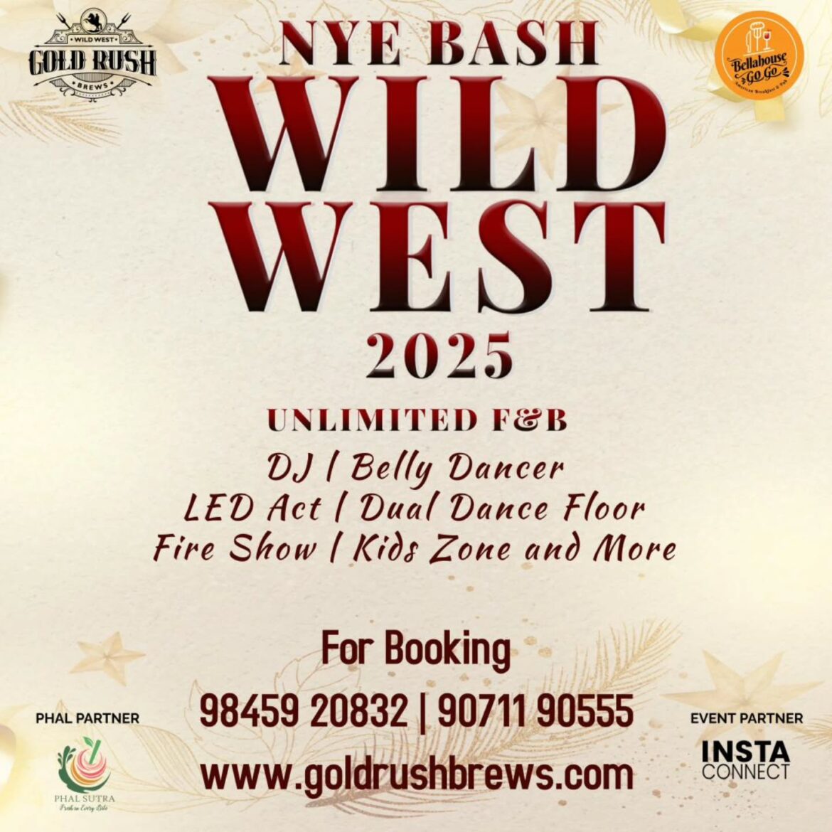 Wild West 2025 New Year Party at Gold Rush Brews